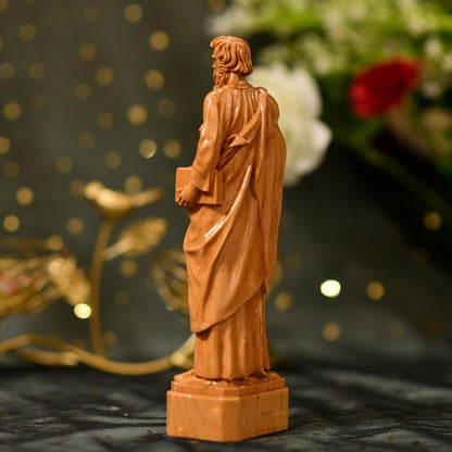 St. Paul Wooden Statue Saint - Handcrafted Wooden Statue