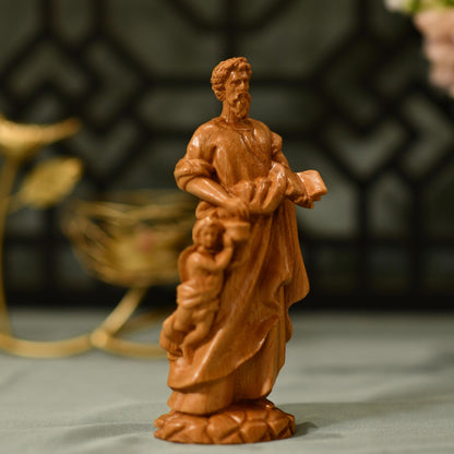 Saint Paul Figurine Wooden Statue - Handcrafted Wooden Statue