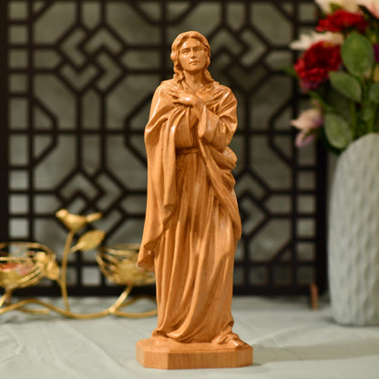 St. John Wooden Statue - Apostle of Jesus - Handcrafted Wooden Statue