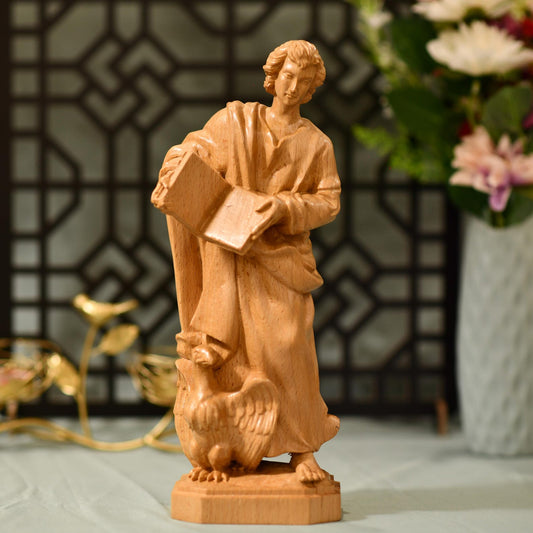 St. John the Evangelist Statue - Handcrafted Wooden Statue