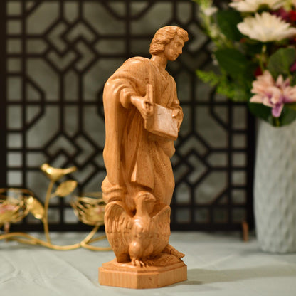 St. John the Evangelist Statue - Handcrafted Wooden Statue