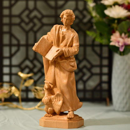 St. John the Evangelist Statue - Handcrafted Wooden Statue