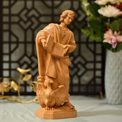 St. John the Evangelist Statue - Handcrafted Wooden Statue