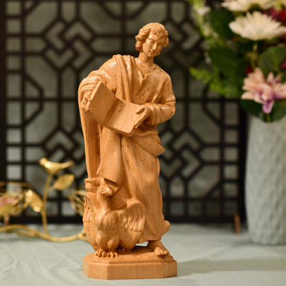 St. John the Evangelist Statue - Handcrafted Wooden Statue