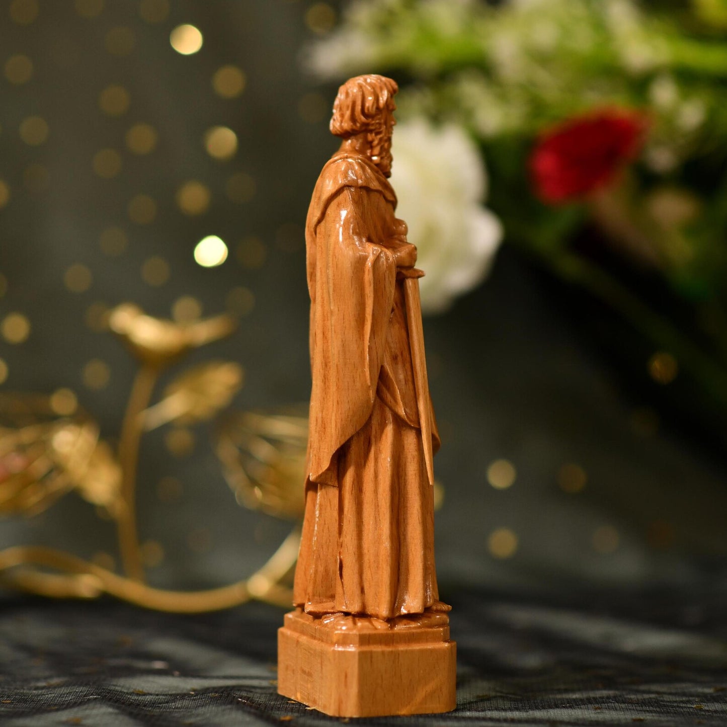 St. Paul Wooden Statue Saint - Handcrafted Wooden Statue
