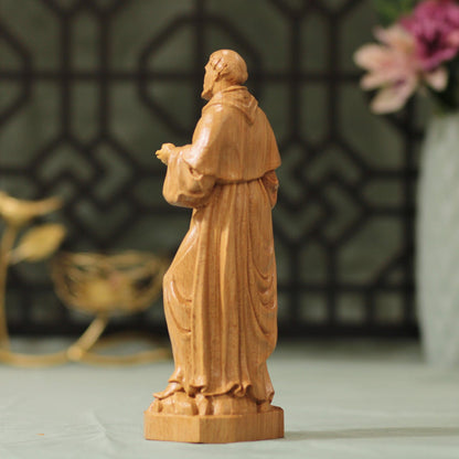 Saint Francis of Assisi Wooden - Handcrafted Wooden Statue