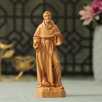 Saint Francis of Assisi Wooden - Handcrafted Wooden Statue