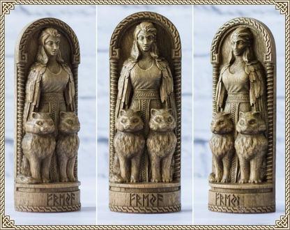 Freyja (Freya) Statue – Norse Goddess of Love & Beauty, Viking Gift and Nordic Home Decor, VK0042