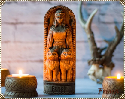 Freyja (Freya) Statue – Norse Goddess of Love & Beauty, Viking Gift and Nordic Home Decor, VK0042