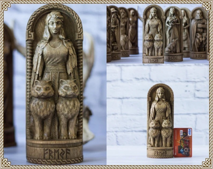 Freyja (Freya) Statue – Norse Goddess of Love & Beauty, Viking Gift and Nordic Home Decor, VK0042