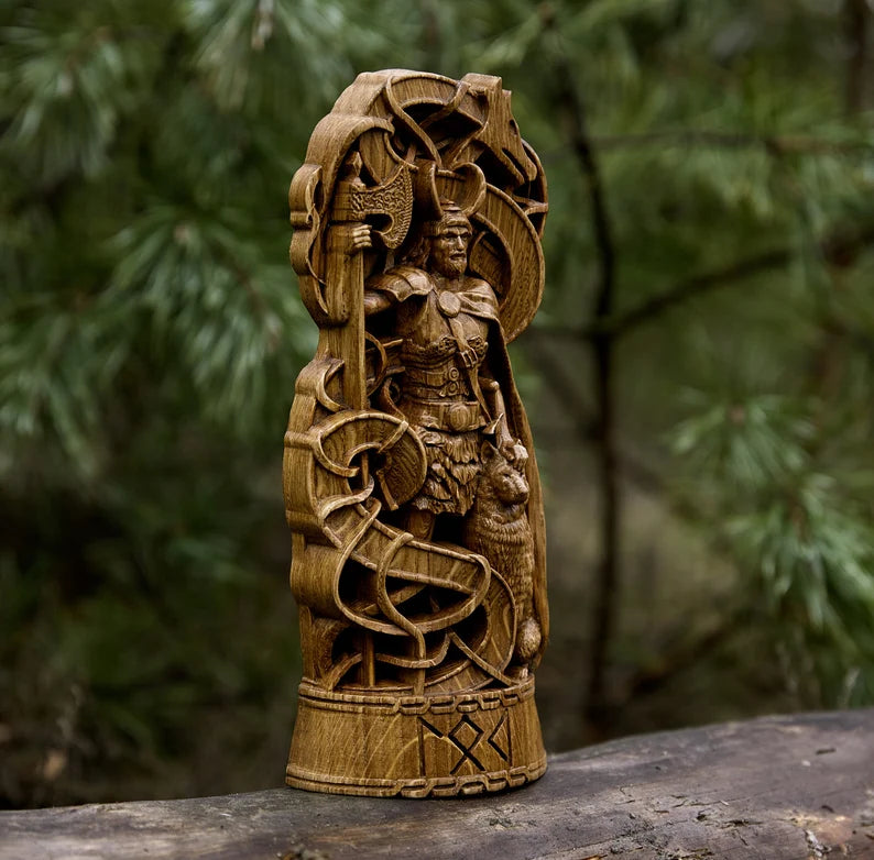 Loki Statue – Masterfully Handcrafted Norse God Sculpture, Viking Heritage Decor & Collector's Gift, VK0012A