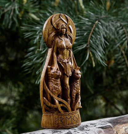 Freyja (Freya) Statue – Norse Goddess of Love & Beauty, Viking Gift and Nordic Home Decor, VK0040
