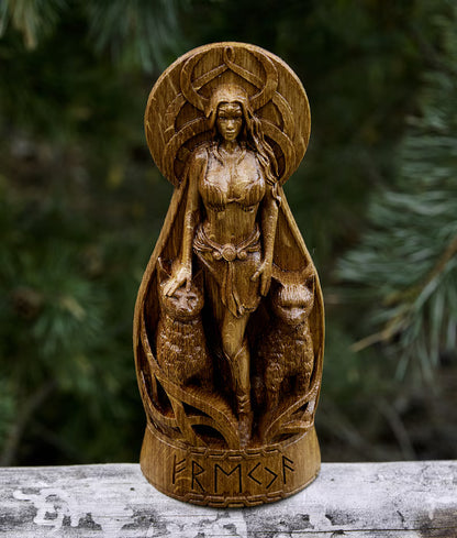 Freyja (Freya) Statue – Norse Goddess of Love & Beauty, Viking Gift and Nordic Home Decor, VK0040