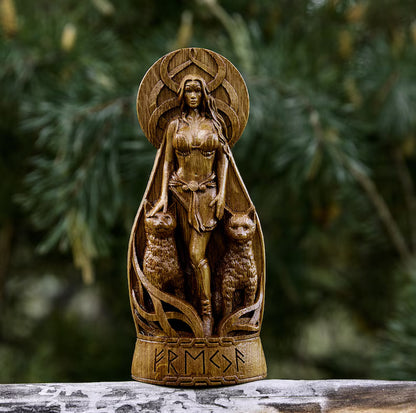 Freyja (Freya) Statue – Norse Goddess of Love & Beauty, Viking Gift and Nordic Home Decor, VK0040