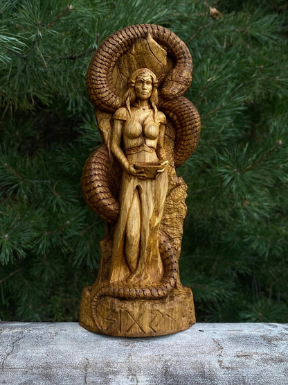 Sigyn (Sigunn, Sigryn) Statue – Symbol of Loyalty and Devotion, Handcrafted Viking Decor, Nordic Mythology Gift, VK0039