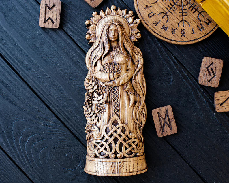 Sif Statue – Symbol of Grace, Loyalty and Inner Strength, Handcrafted Nordic Decor & Heritage Gift, VK0037