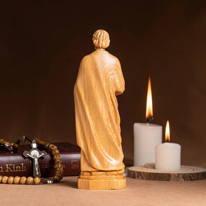 St Joseph the Worker Statue Wood Carving Handmade - SP0050