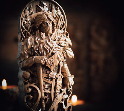 Vidar Statue – Symbol of Resilience and Determination, Handcrafted Nordic Decor & Heritage Gift, VK0027