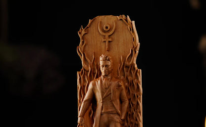 Handcrafted Wooden Hades Statue – Lord of the Underworld, Symbol of Power, Wealth and Inner Strength, GR0004