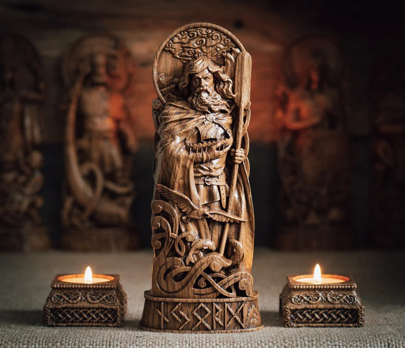 Njord Statue – Norse God of Prosperity and Safe Journeys, Handcrafted Viking Decor, Nordic Mythology Gift, VK0025