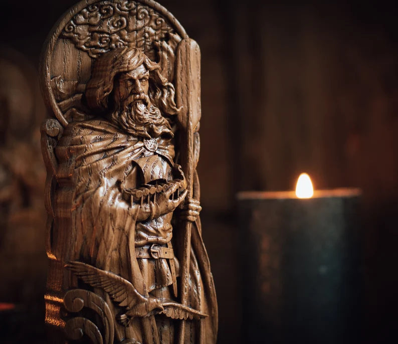 Njord Statue – Norse God of Prosperity and Safe Journeys, Handcrafted Viking Decor, Nordic Mythology Gift, VK0025