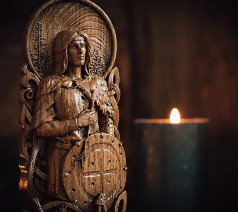 Baldr(Baldur) Statue – Symbol of Hope and Renewal, Handcrafted Nordic Decor & Heritage Gift, VK0028