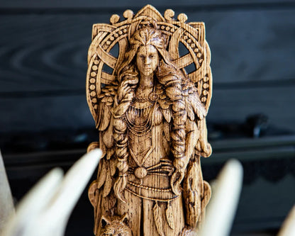 Freyja (Freya) Statue – Norse Goddess of Love & Beauty, Viking Gift and Nordic Home Decor, VK0043