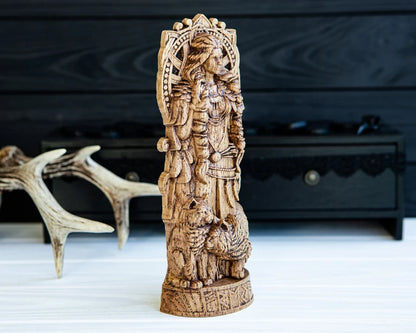 Freyja (Freya) Statue – Norse Goddess of Love & Beauty, Viking Gift and Nordic Home Decor, VK0043