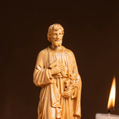 St Joseph the Worker Statue Wood Carving Handmade - SP0050