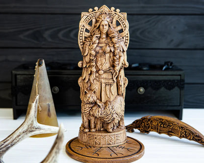 Freyja (Freya) Statue – Norse Goddess of Love & Beauty, Viking Gift and Nordic Home Decor, VK0043