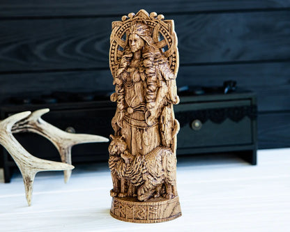 Freyja (Freya) Statue – Norse Goddess of Love & Beauty, Viking Gift and Nordic Home Decor, VK0043