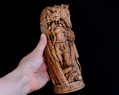 Valkyrie Statue – Symbol of Honor, Strength and Courage, Handcrafted Nordic Decor & Heritage Gift, VK0036