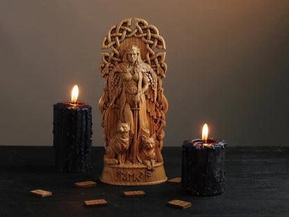 Freyja Statue – Norse Goddess of Love & Beauty, Viking Gift and Nordic Home Decor, VK0009