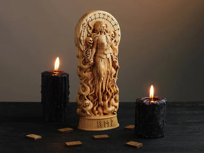 Hel(Hela) Statue – Intricate Norse Mythology Artwork, Viking Heritage Decor & Unique Gift, VK0050