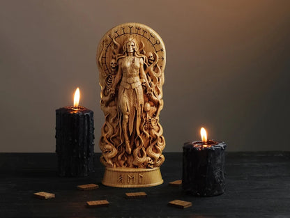 Hel(Hela) Statue – Intricate Norse Mythology Artwork, Viking Heritage Decor & Unique Gift, VK0050