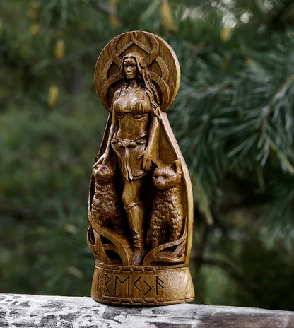 Freyja (Freya) Statue – Norse Goddess of Love & Beauty, Viking Gift and Nordic Home Decor, VK0040