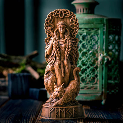Freyja Statue – Norse Goddess of Love & Beauty, Viking Gift and Nordic Home Decor, VK0008