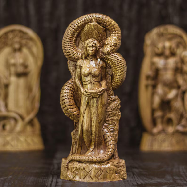 Sigyn (Sigunn, Sigryn) Statue – Symbol of Loyalty and Devotion, Handcrafted Viking Decor, Nordic Mythology Gift, VK0039