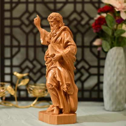 St. Paul Statue Wooden Statue - Handcrafted Wooden Statue