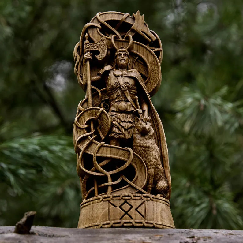 Loki Statue – Masterfully Handcrafted Norse God Sculpture, Viking Heritage Decor & Collector's Gift, VK0012A