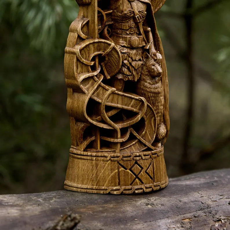 Loki Statue – Masterfully Handcrafted Norse God Sculpture, Viking Heritage Decor & Collector's Gift, VK0012A