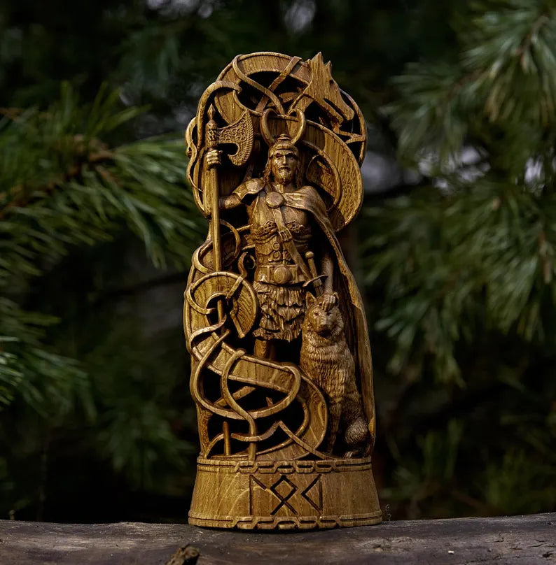 Loki Statue – Masterfully Handcrafted Norse God Sculpture, Viking Heritage Decor & Collector's Gift, VK0012A
