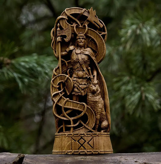 Loki Statue – Masterfully Handcrafted Norse God Sculpture, Viking Heritage Decor & Collector's Gift, VK0012A