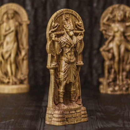 Handcrafted Wooden Anubis Statue – Guardian of Souls, Symbol of Protection and Wisdom, EGT0001