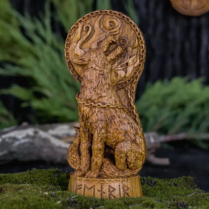 Fenrir Statue – Legendary Norse Wolf, Handcrafted Viking Heritage Decor & Collector Gift, VK0032