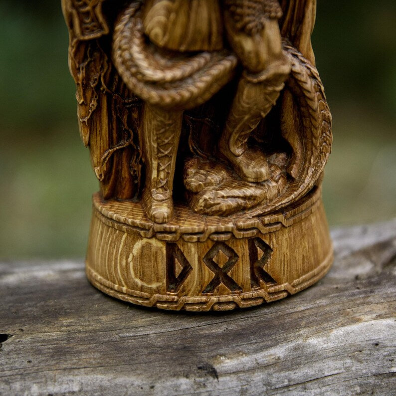 Thor vs Jörmungandr Statue - Viking Decor and Gift for Norse Mythology Enthusiasts, VK0006