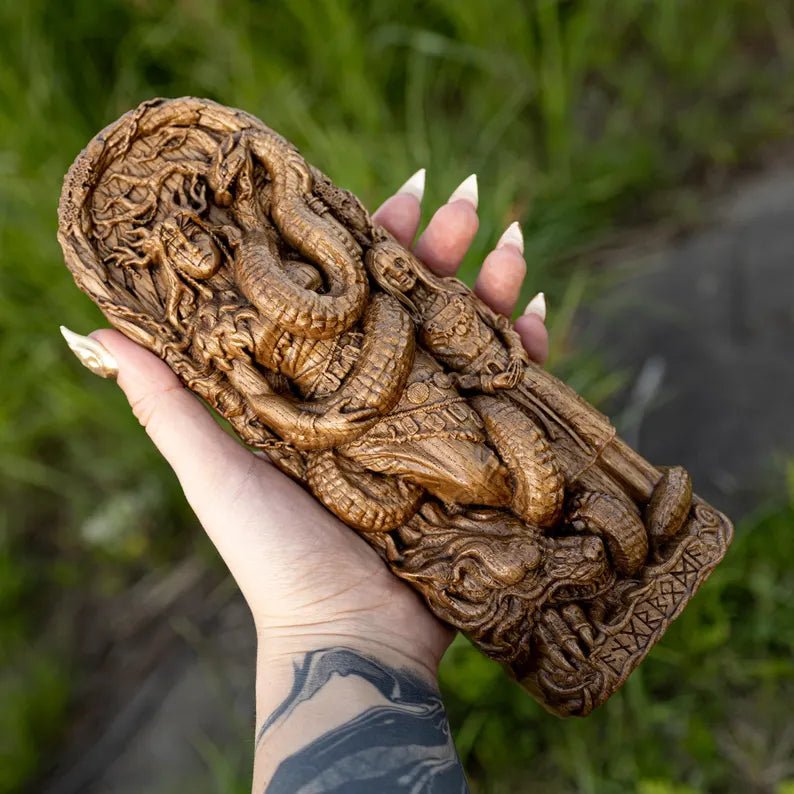Angrboda Statue – Norse Goddess of Wisdom and Mystery, Handcrafted Viking Decor, Nordic Mythology Gift, VK0023