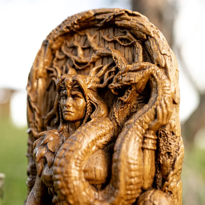 Angrboda Statue – Norse Goddess of Wisdom and Mystery, Handcrafted Viking Decor, Nordic Mythology Gift, VK0023