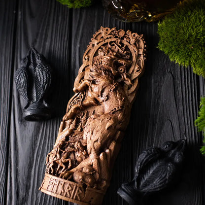 Fenrir Statue – Legendary Norse Wolf, Handcrafted Viking Heritage Decor & Collector Gift, VK0031