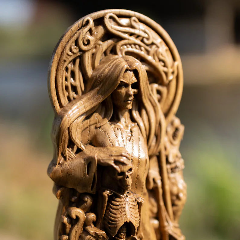 Hel Statue – Intricate Norse Mythology Artwork, Viking Heritage Decor & Unique Gift, VK0011